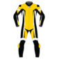Yellow Pattern Men Motorbike Suits