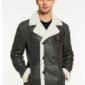 Men’s Black Leather Long Coat