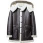 Men's Sheepskin Shearling Parka Coat