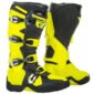 Yellow Mens Motorbike Leather Boots