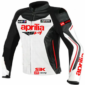 Aprilia White Motorcycle Leather Jacket