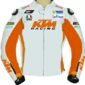 KTM Motorcycle Orange Leather Jacket