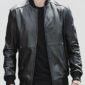 FRITZ BLACK BOMBER LEATHER JACKET