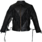 Women Fringes Motorcycle Leather Racing Jacket