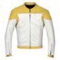 Yellow Top Biker Leather Jacket